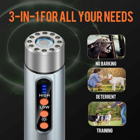 2024 New Dog Barking Control Devices - Stops Bad Behavior,Anti Barking Devices Ultrasonic Dog Indoor&Outdoor,No No need yell or swat- Rechargeable Bark Deterrent Device with LED Flashlights.(Green in Saudi Arabia