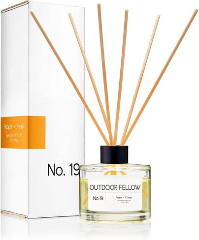 Rosa Moschata (Musk Rose) Reed Diffuser Set - Bergamot, Rose and Sandalwood Scented Reed Diffuser for Home, Home Freshener Diffuser with Sticks, Long Lasting Fragrance, 4 fl.oz. in Saudi Arabia