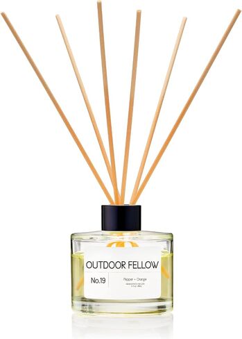Rosa Moschata (Musk Rose) Reed Diffuser Set - Bergamot, Rose and Sandalwood Scented Reed Diffuser for Home, Home Freshener Diffuser with Sticks, Long Lasting Fragrance, 4 fl.oz. in Saudi Arabia
