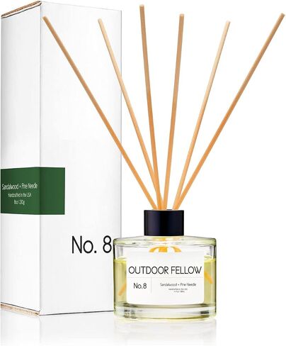 Rosa Moschata (Musk Rose) Reed Diffuser Set - Bergamot, Rose and Sandalwood Scented Reed Diffuser for Home, Home Freshener Diffuser with Sticks, Long Lasting Fragrance, 4 fl.oz. in Saudi Arabia