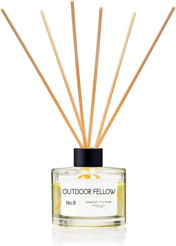 Rosa Moschata (Musk Rose) Reed Diffuser Set - Bergamot, Rose and Sandalwood Scented Reed Diffuser for Home, Home Freshener Diffuser with Sticks, Long Lasting Fragrance, 4 fl.oz. in Saudi Arabia
