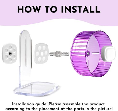 Hamster Wheel, 8.3inch Silent Hamster Wheel, Adjustable Height Turtle Wheel Turtle Tank Accessories, Dwarf Hamster Wheel, Hedgehog Wheel, Gerbil Wheel, Small Pet Exercise Wheels in Saudi Arabia