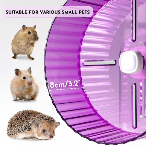 Hamster Wheel, 8.3inch Silent Hamster Wheel, Adjustable Height Turtle Wheel Turtle Tank Accessories, Dwarf Hamster Wheel, Hedgehog Wheel, Gerbil Wheel, Small Pet Exercise Wheels in Saudi Arabia