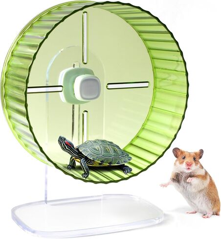 Hamster Wheel, 8.3inch Silent Hamster Wheel, Adjustable Height Turtle Wheel Turtle Tank Accessories, Dwarf Hamster Wheel, Hedgehog Wheel, Gerbil Wheel, Small Pet Exercise Wheels in Saudi Arabia