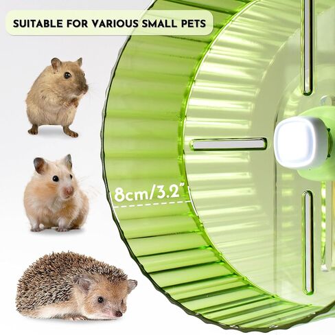 Hamster Wheel, 8.3inch Silent Hamster Wheel, Adjustable Height Turtle Wheel Turtle Tank Accessories, Dwarf Hamster Wheel, Hedgehog Wheel, Gerbil Wheel, Small Pet Exercise Wheels in Saudi Arabia