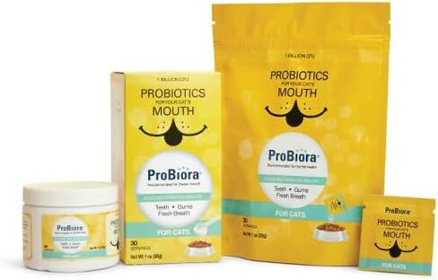 Probiora for Cats | Oral Care Probiotic Supplement | Pet Probiotics to Reduce Bad Breath | Cat Nutritional Supplement for Dental Health | 30 Servings (Jar) (30 Serving (Pack of 1), Jar) in Saudi Arabia