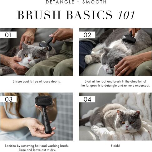 Tweezerman Dog and Cat Slicker Brush for Large Pets, Grooming Brush with Coated Bristles to Prevent Scratching and Ergonomic Handle in Saudi Arabia