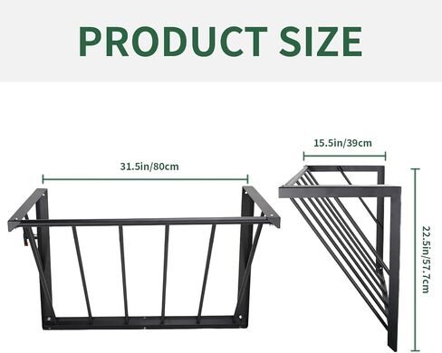 Goat and Horse Hay Feeder 31.5 x 15.5 x 22.5 in,24 Gallon Capacity Hay Feeder Goat Feeders Hanging in Saudi Arabia