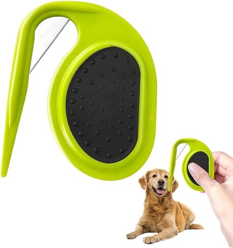 مشط عقد للحيوانات الأليفة، مشط عقد 3 في 1 للقطط، مشط لتصفيف شعر الكلاب والحيوانات الأليفة، أداة تساقط الكلاب والقطط، مشط لإزالة الشعر المتشابك والفضفاض in Kuwait