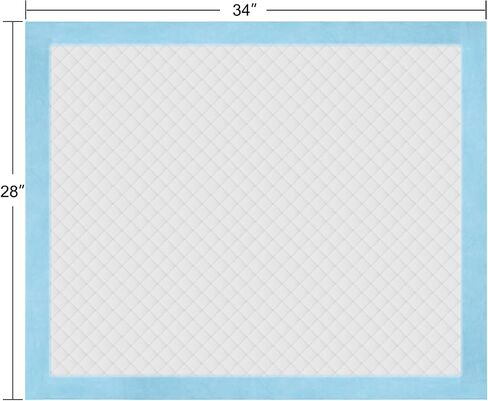 وسادات تبول للكلاب مقاس XL مقاس 28 بوصة × 34 بوصة، 30 قطعة من وسادات الجراء السميكة مقاس XL، وسادات تبول الكلاب فائقة الامتصاص، وسادات تدريب الكلاب للاستعمال مرة واحدة للكلاب والقطط والأرانب، وسادات نونية الحيوانات الأليفة المقاومة للتسرب (30 قطعة) in Kuwait
