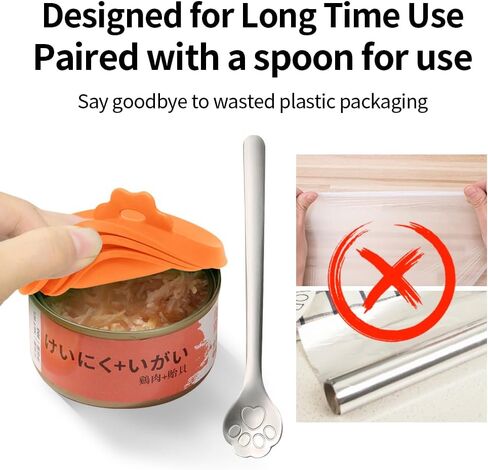 Pet Food Can Cover Silicone Can Lids for Dog and Cat Food，Universal Size,One fit 3 Standard Size Food Cans Pet Can Covers (Pack of 2 (Yellow + Orange)) in Saudi Arabia