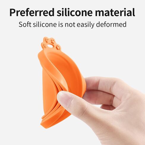 Pet Food Can Cover Silicone Can Lids for Dog and Cat Food，Universal Size,One fit 3 Standard Size Food Cans Pet Can Covers (Pack of 2 (Yellow + Orange)) in Saudi Arabia