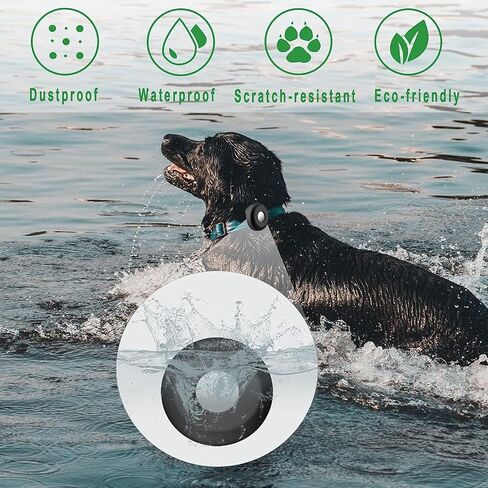 Dog Collar Holder for AirTag, Silicone Pet Collar Case for Apple Airtags, Anti-Lost Waterproof Airtag Dog Collar Holder GPS Tracker Compatible with Cat Dog Collars Charms Air Tag Mount Harness (Pink) in Saudi Arabia