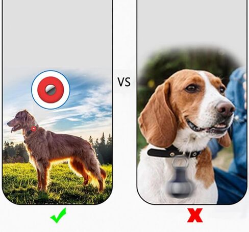 Dog Collar Holder for AirTag, Silicone Pet Collar Case for Apple Airtags, Anti-Lost Waterproof Airtag Dog Collar Holder GPS Tracker Compatible with Cat Dog Collars Charms Air Tag Mount Harness (Pink) in Saudi Arabia