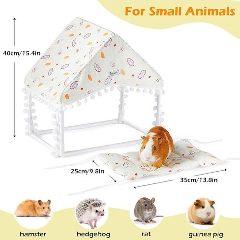 أرجوحة خنزير غينيا مع حامل قوي، سرير معلق على شكل خنزير غينيا لطيف، أرجوحة صوف فأر ناعمة قابلة للغسل، موئل خنزير غينيا الجميل لديكور القفص، أرجوحة حيوانات صغيرة لقنفذ الخنازير in Kuwait