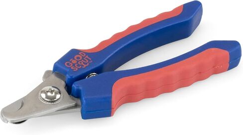 Good Scout Small Pet Nail Clippers, Best Dog Nail Trimmers & Cat Nail Trimmers, Non-Slip Handle Canine Nail Clippers with Stainless Steel Strong Blades for Quick & Easy Nail Trimming, 4.9-Inch in Saudi Arabia