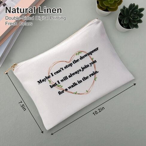 Linen Makeup Bags, 30th Birthday Gift for Her, 30th Birthday Decorations for Women, Birthday Gifts for Women, Gift bags in Kuwait