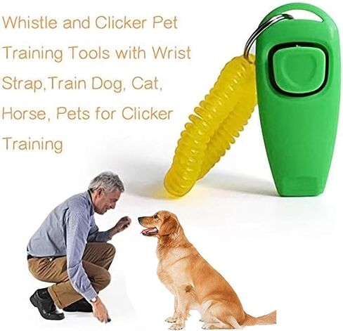 مجموعة 10 قطع من أدوات تدريب الحيوانات الأليفة 2 في 1 من أوربيست، أدوات تدريب الحيوانات الأليفة بالصفارة والنقر مع حزام معصم، كلب تدريب، قطة، حصان، حيوانات أليفة (10 قطع (2 في 1)، متعددة الألوان) in Kuwait
