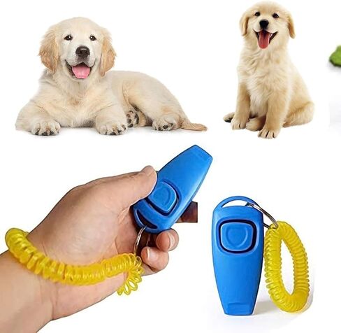 مجموعة 10 قطع من أدوات تدريب الحيوانات الأليفة 2 في 1 من أوربيست، أدوات تدريب الحيوانات الأليفة بالصفارة والنقر مع حزام معصم، كلب تدريب، قطة، حصان، حيوانات أليفة (10 قطع (2 في 1)، متعددة الألوان) in Kuwait