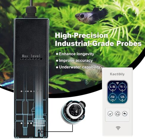 Newest Smart Aquarium Monitor All in One pH/ORP/Salt/S.G/TDS/EC/Temp 24h Online Freshwater and Saltwater Fish Tank Tester (WiFi Version) in Saudi Arabia