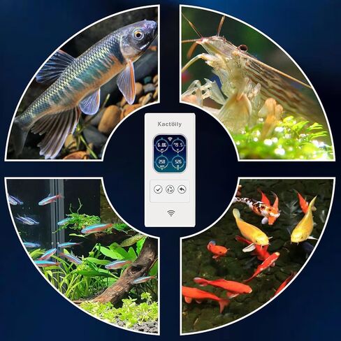 Newest Smart Aquarium Monitor All in One pH/ORP/Salt/S.G/TDS/EC/Temp 24h Online Freshwater and Saltwater Fish Tank Tester (WiFi Version) in Saudi Arabia