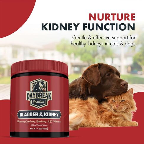Bladder and Kidney Relief for Dogs & Cats by Daybreak Nutrition | Powder Cranberry Supplement for Dogs and Cat for UTI Treatment & Urinary Support | Dog & Cat Urinary Tract Infection Remedy Supplement in Saudi Arabia
