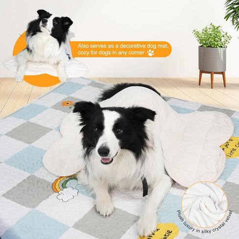 YUSRA Weighted Dog Blanket 5lb, Soft Bone Shape Weighted Calming Blanket for Dogs Perfect for Thunderstorm, Separation, Travel, Fireworks, Small Dog Bed Blanket Machine Washable, Beige, 23 x 35inch in Saudi Arabia