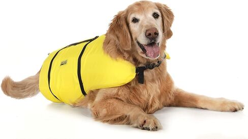 Seachoice Dog Life Vest, Adjustable Life Jacket for Dogs, w/Grab Handle, Yellow, Size Large, 50-90 Lbs. in Saudi Arabia
