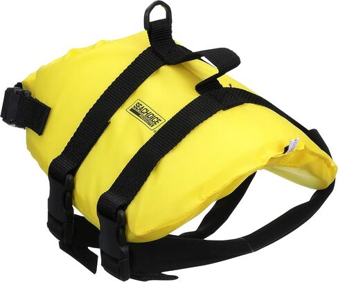 Seachoice Dog Life Vest, Adjustable Life Jacket for Dogs, w/Grab Handle, Yellow, Size Large, 50-90 Lbs. in Saudi Arabia