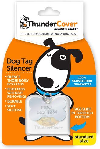 ThunderCover Dog Tag Silencer, Standard, Clear in Saudi Arabia