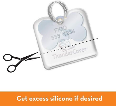 ThunderCover Dog Tag Silencer, Standard, Clear in Saudi Arabia