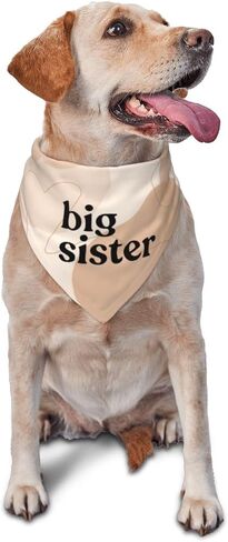 Big Sister Dog Bandana,Baby Announcement Dog Bandana,Gender Reveal,Pet Scarf, Pet Accessories for Photo Props Accessories (white) in Saudi Arabia
