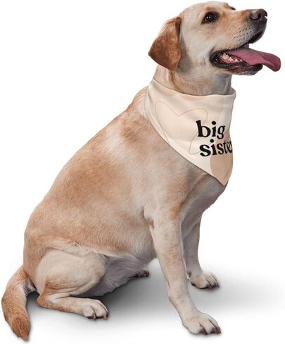Big Sister Dog Bandana,Baby Announcement Dog Bandana,Gender Reveal,Pet Scarf, Pet Accessories for Photo Props Accessories (white) in Saudi Arabia