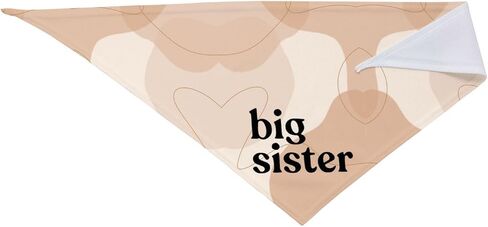 Big Sister Dog Bandana,Baby Announcement Dog Bandana,Gender Reveal,Pet Scarf, Pet Accessories for Photo Props Accessories (white) in Saudi Arabia