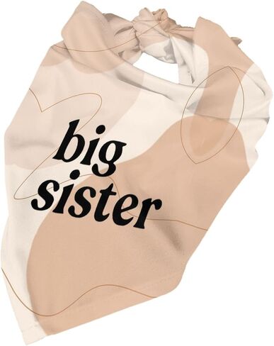 Big Sister Dog Bandana,Baby Announcement Dog Bandana,Gender Reveal,Pet Scarf, Pet Accessories for Photo Props Accessories (white) in Saudi Arabia