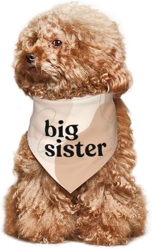 Big Sister Dog Bandana,Baby Announcement Dog Bandana,Gender Reveal,Pet Scarf, Pet Accessories for Photo Props Accessories (white) in Saudi Arabia