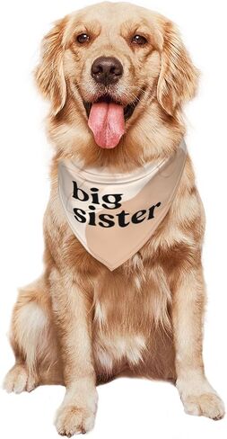 Big Sister Dog Bandana,Baby Announcement Dog Bandana,Gender Reveal,Pet Scarf, Pet Accessories for Photo Props Accessories (white) in Saudi Arabia