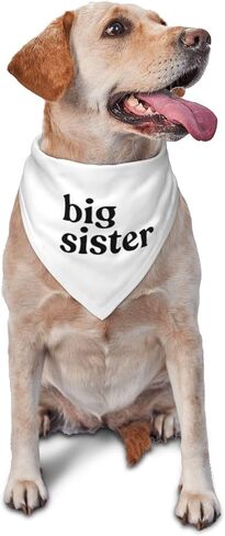 Big Sister Dog Bandana,Baby Announcement Dog Bandana,Gender Reveal,Pet Scarf, Pet Accessories for Photo Props Accessories (white) in Saudi Arabia