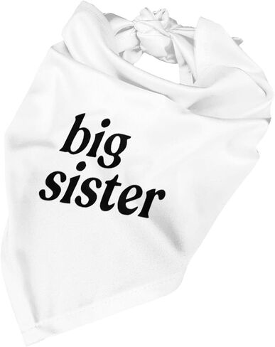 Big Sister Dog Bandana,Baby Announcement Dog Bandana,Gender Reveal,Pet Scarf, Pet Accessories for Photo Props Accessories (white) in Saudi Arabia