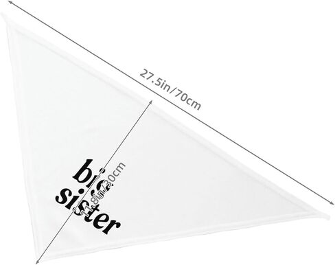 Big Sister Dog Bandana,Baby Announcement Dog Bandana,Gender Reveal,Pet Scarf, Pet Accessories for Photo Props Accessories (white) in Saudi Arabia
