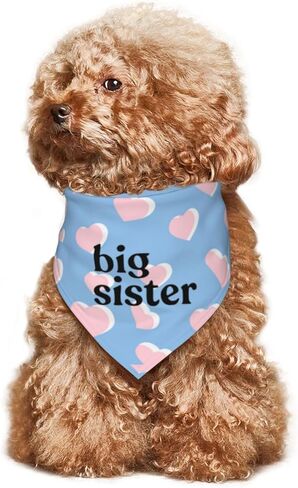 باندانا الكلبة الكبيرة، باندانا إعلان الطفل، كشف الجنس، وشاح الحيوانات الأليفة، ملحقات الحيوانات الأليفة لملحقات دعائم الصور (أبيض) in Kuwait