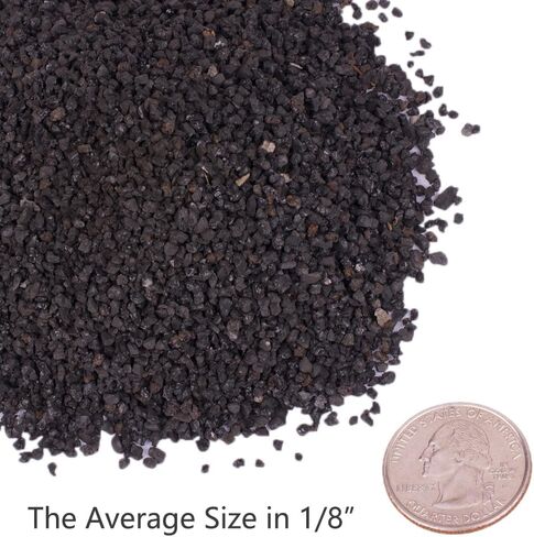 HOT SEAL 1.9 LB Black Decorative Gravel 1/8'', Coarse Sand Succulent Cactus Bonsai Crushed Potting Rock Vase Filler Planting Planter Sandstone for Terrarium, Top Dressing, Fairy Gardening Decor in Saudi Arabia