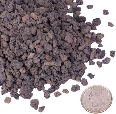 HOT SEAL 1.9 LB Black Decorative Gravel 1/8'', Coarse Sand Succulent Cactus Bonsai Crushed Potting Rock Vase Filler Planting Planter Sandstone for Terrarium, Top Dressing, Fairy Gardening Decor in Saudi Arabia