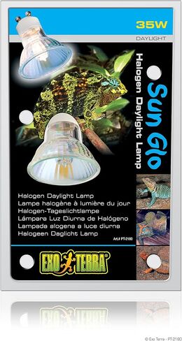 Exo Terra Sun Glo Halogen Daylight Lamp, GU-10 Reptile Light Bulb, 35 Watts, PT2180A1 in Saudi Arabia