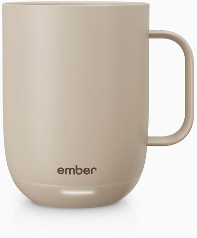 Ember Temperature Control 14oz Smart Mug2 80 Min Battery Life Sandstone, CM191416US (Renewed) in Saudi Arabia