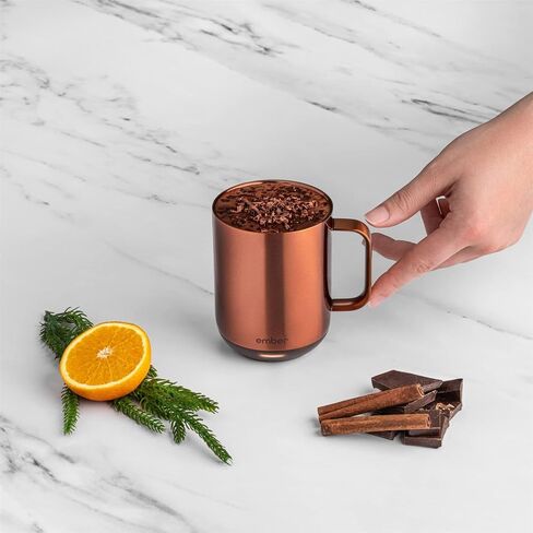 Ember Temperature Control 14oz Smart Mug2 80 Min Battery Life Sandstone, CM191416US (Renewed) in Saudi Arabia