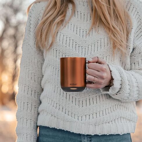 Ember Temperature Control 14oz Smart Mug2 80 Min Battery Life Sandstone, CM191416US (Renewed) in Saudi Arabia