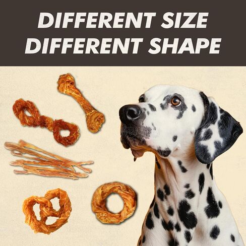 Afreschi Turkey Tendon for Dogs, Dog Treats for Signature Series, All Natural Human Grade Puppy Chew, Ingredient Sourced from USA, Hypoallergenic, Rawhide Alternative, 10 Units/Box Rope (Large) in Kuwait