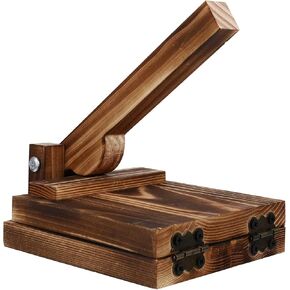 Healvian Wooden Tortilla Presser Dough Press Dumpling Wrapper Wood Dumpling Press for Pancakes Quesadillas Tortillas Tostones Patacones