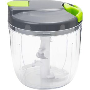 Multi-Function Manual Food Processors & Chopper with Cover and Handle, Garlic Press Vegetable Chopper Shredder,Suitable for Onions Garlic Carrots Gingers Peppers Fruits,Ideal Gift for Kitchen（Blue）